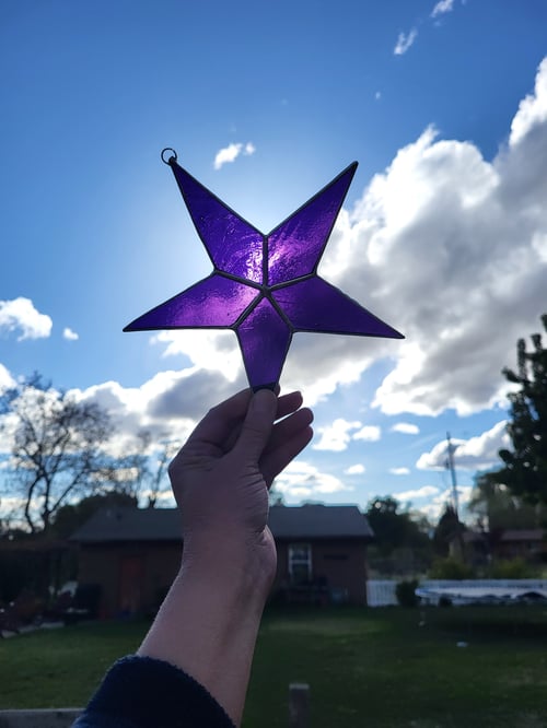 Image of Opaque Solid Star-stained glass