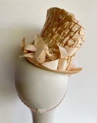 Image 4 of Cream mini top hat.