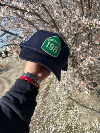 Image 3 of 198 Navy Blue Trucker Snap Back 