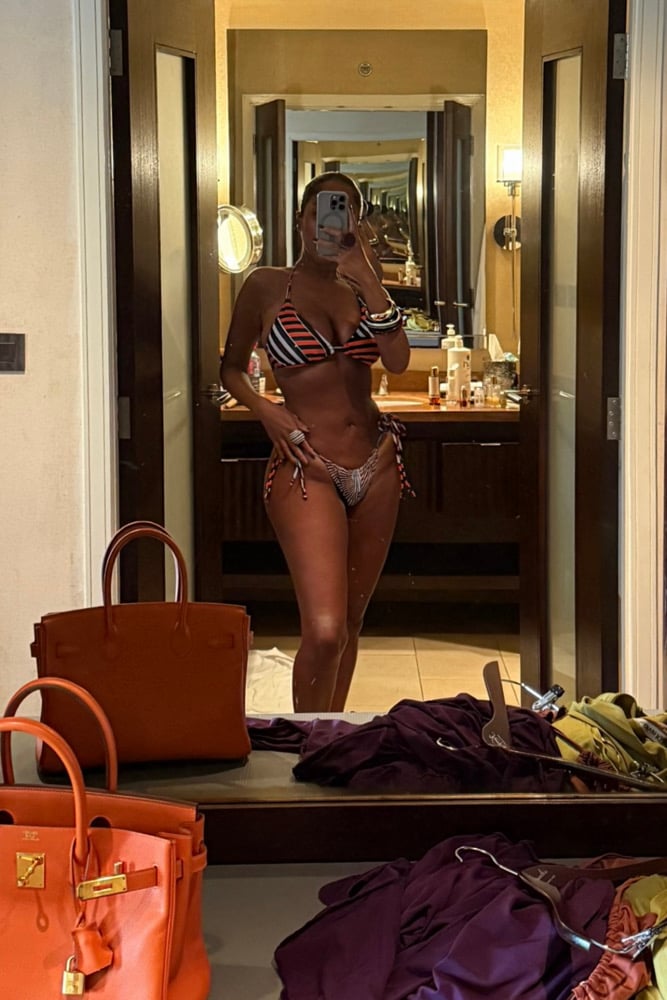 Image of STRIPED TRIBAL JUMPSUIT & BIKINI (US 10) 