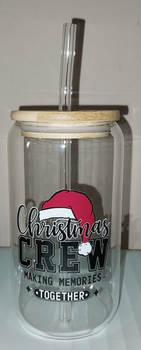 Image 2 of Christmas Crew Glass Cup   