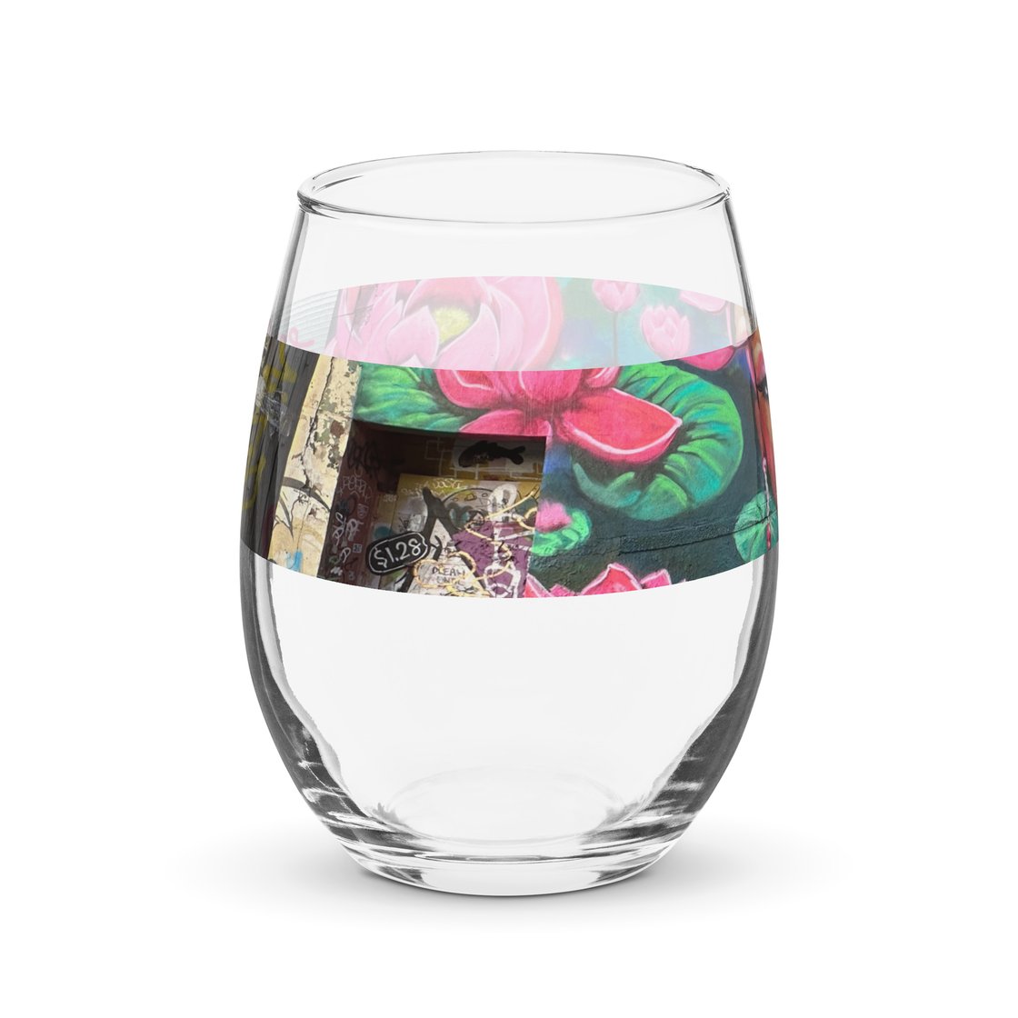 Image of Lotus Mother Graffiti Wine Glass
