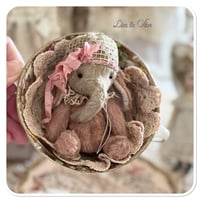 Image 5 of Rose Petal a beige and dusty pink Handmade teacup elephant