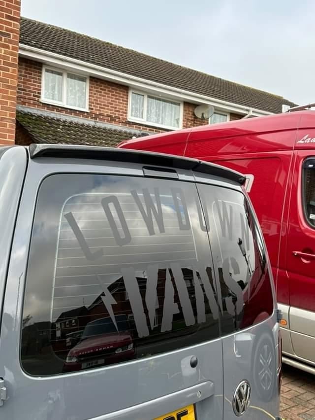 Image of 100x58cm new Style lowdown vans rear window sticker