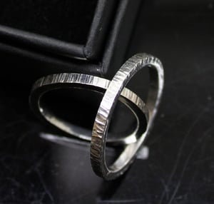 Image of Silver Hammered Ring