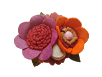 Image 1 of Handmade Felt Floral Headband (E)