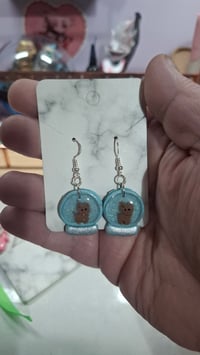 Reindeer snowglobe earrings 