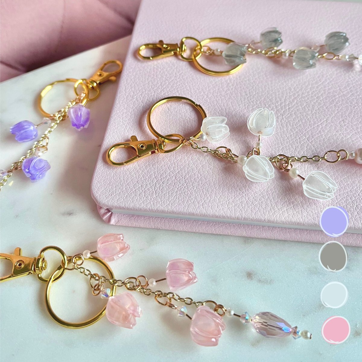 Lily Keychain Bag Charms Luna Elizabeth