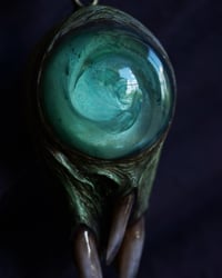 Image 8 of Teal Blue Snaggletooth Pendant