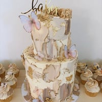 Image 3 of TWO TIER CELEBRATION CAKE (60+ GENEROUS SERVES) Please read description carefully!