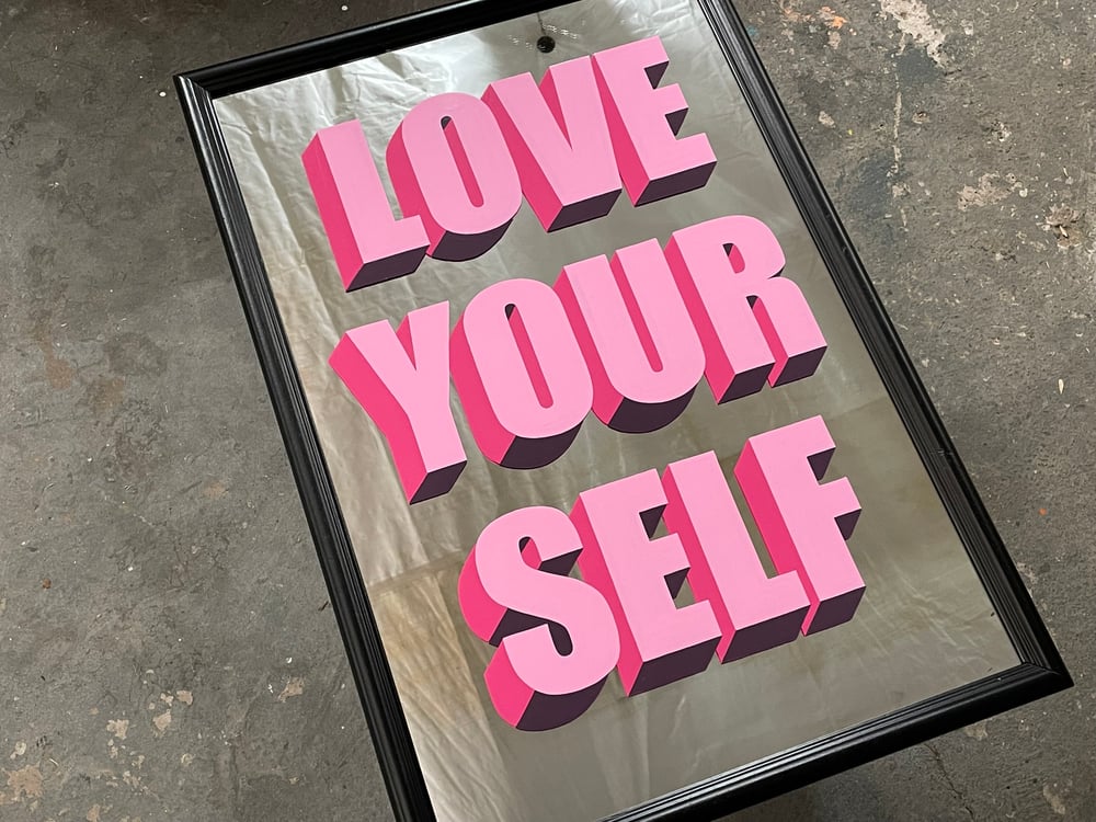 Image of Vintage Mirror Love Your Self