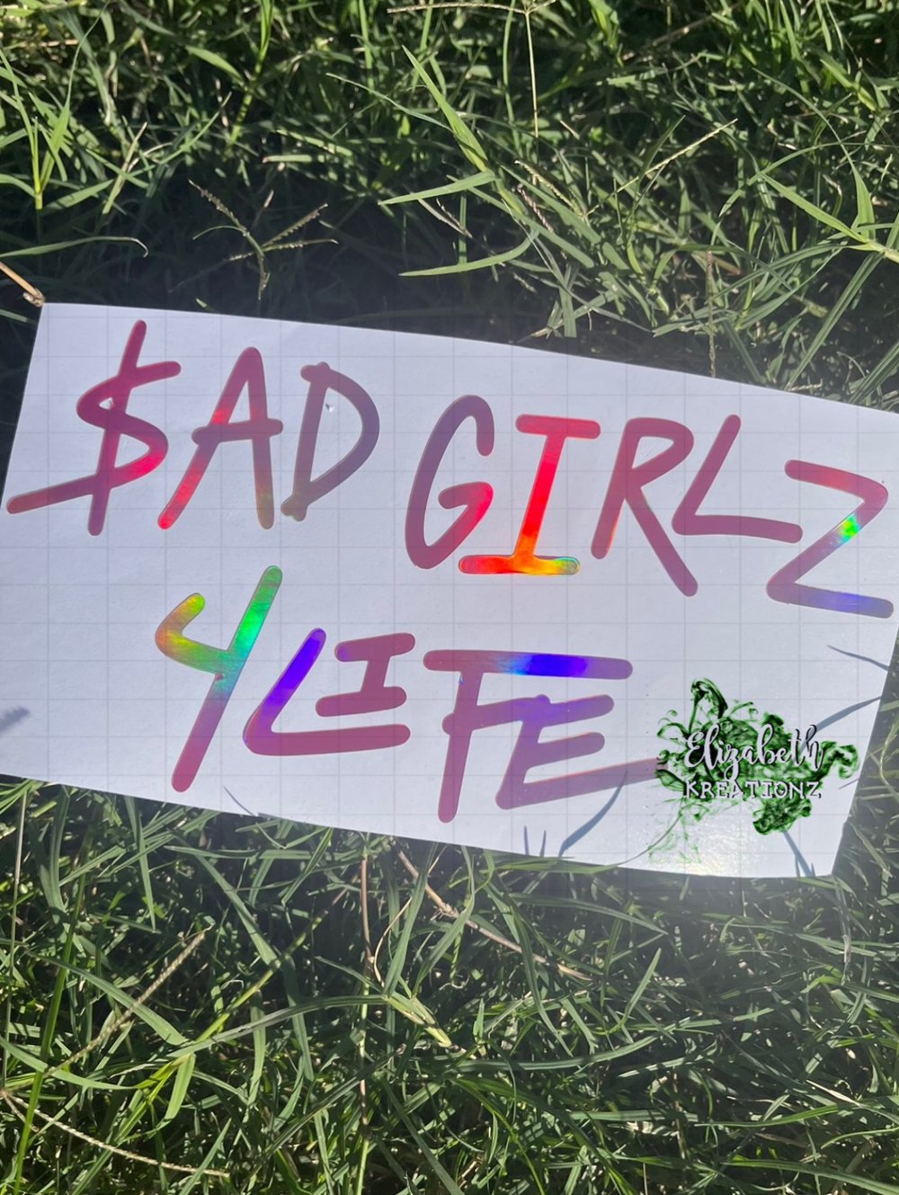 Sad Girlz 4Life Car Decal