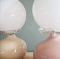 Image 5 of Petite lampe Ceramique  & Opaline