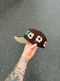 Image 3 of PEACH BRIM MULTI TONE ST LUCIA METS  CUSTOM FITTED CAP