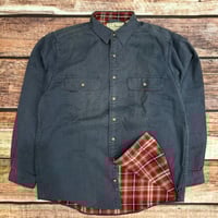 Image 1 of Vintage LL Bean Flannel Lined Button Up Shirt #5