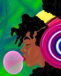 Image 1 of Canvas Print Unbothered