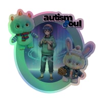 Image 3 of Holographic stickers plushie and anime