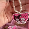 Pearly melodi And Kuromo Necklave And Matching Earrings 