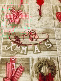 Image 5 of Hule Loneta Resinada - Navidad/Vichy - 6€/m