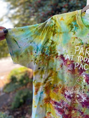 Image of XL Party At Your Own Pace Tie Dye Shirt 1