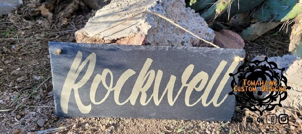 Image of Etched wall sign