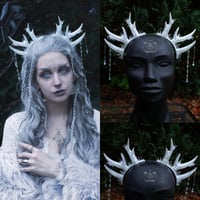 Image 1 of Ice Crystal Antler Headpiece
