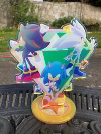 Image of Super Sonic Shadow Silver Standee