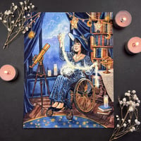 Image 1 of Starry Witch Signed Watercolor Print