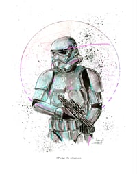 Image 2 of Storm Trooper / Princess Leia Art Print Selection