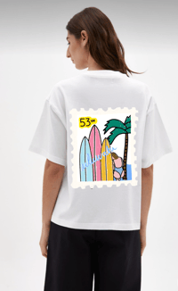 T shirt «  timbre surf uluwatu »