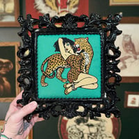 Image 1 of Leopard lady embroidery