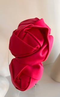 Image 2 of Hot pink dior fabric roses 