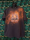 Mens black bleach dye Don't Speak shirt 3XL