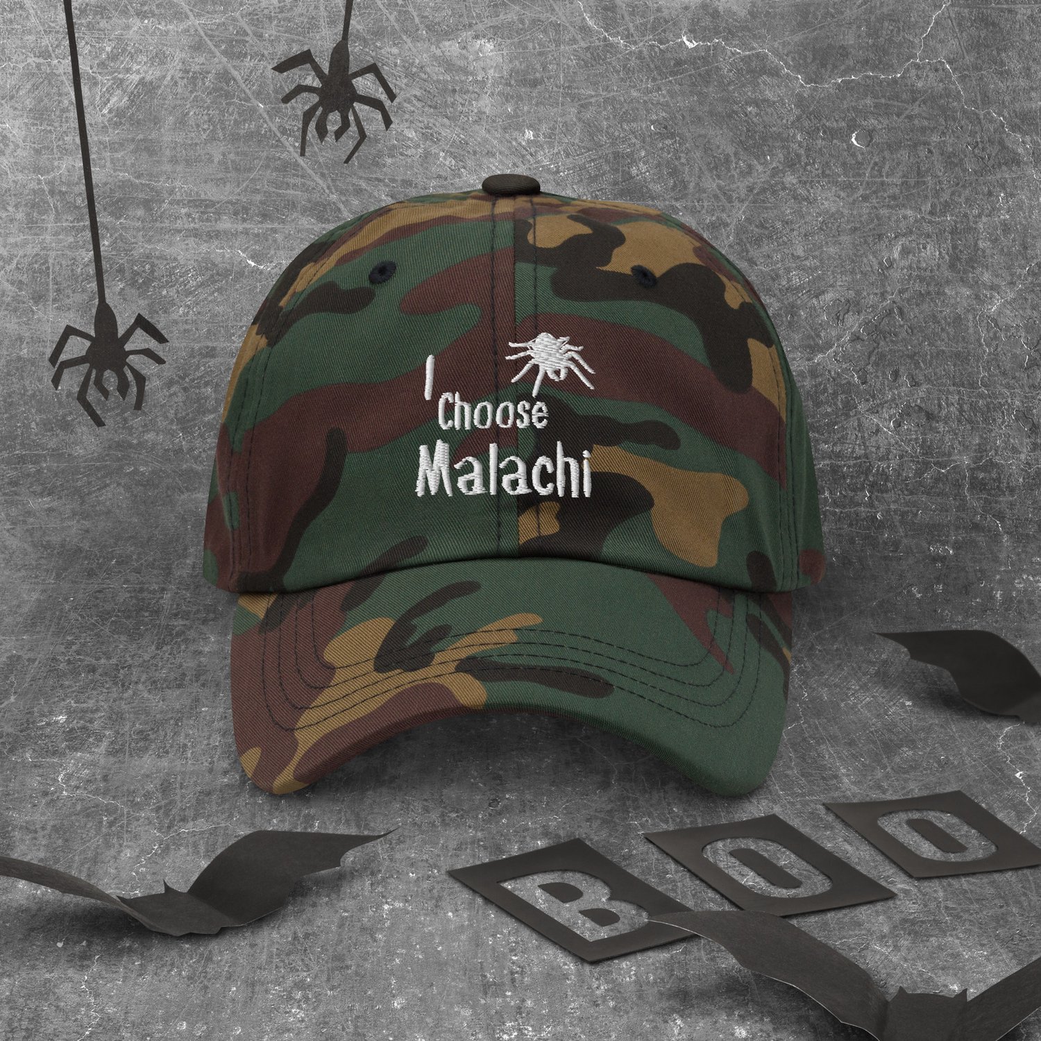 Image of Officially Licensed little stranger I choose Malachi embroidery baseball cap