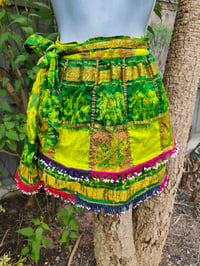 Image 4 of Boho slip skirt lime yellow green
