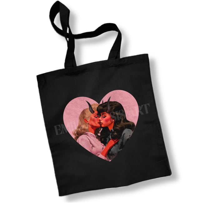 Black Or Natural Tote // 'Devils Romance' Women Edition