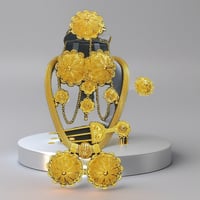Image 1 of Golden Bloom Regal Jewelry Set