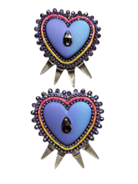 Image 1 of Keylock heart earrings 
