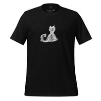 Image 1 of Sketch Cat t-shirt, white