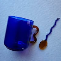 Image 3 of Handcrafted Glass Mug with Handle 