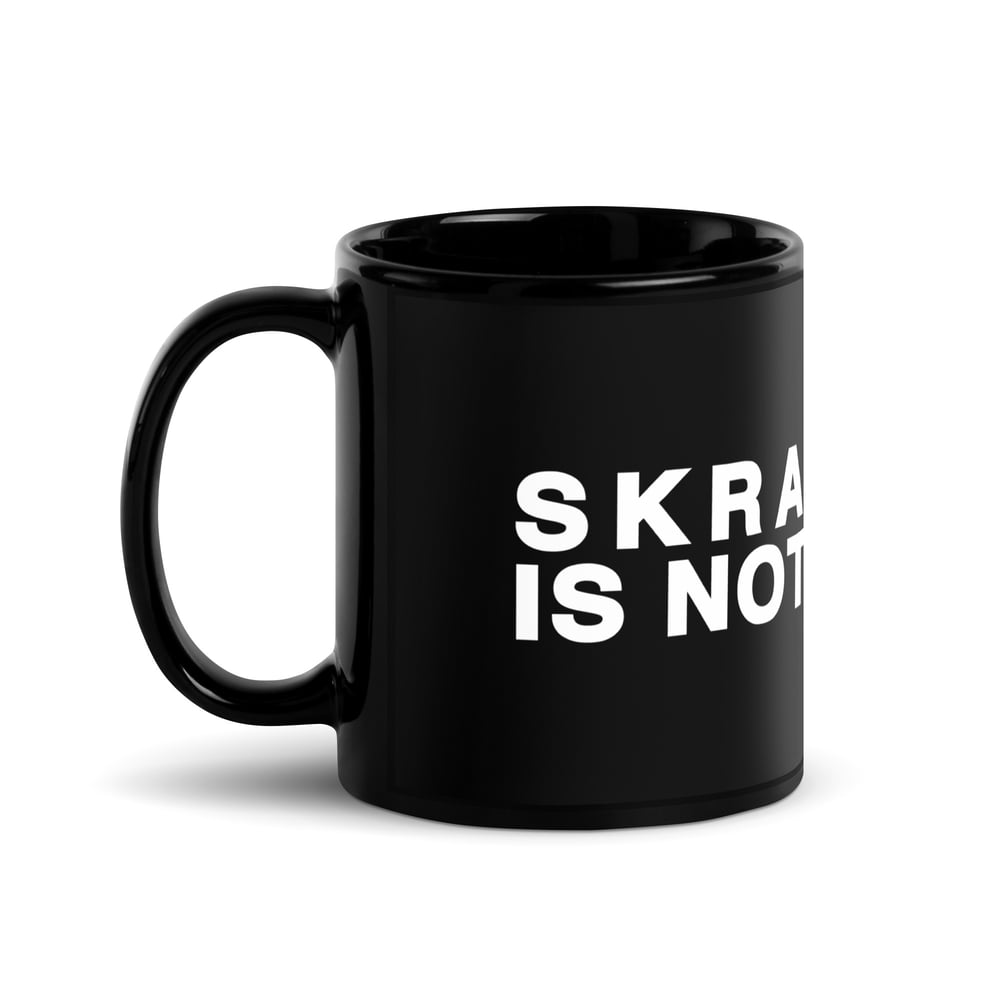 Black Glossy Mug - Scratching Is Not A Crime