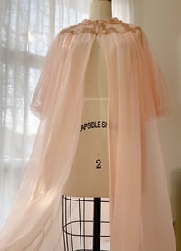 Image 3 of Pale Pink Vintage Peignoir Robe  
