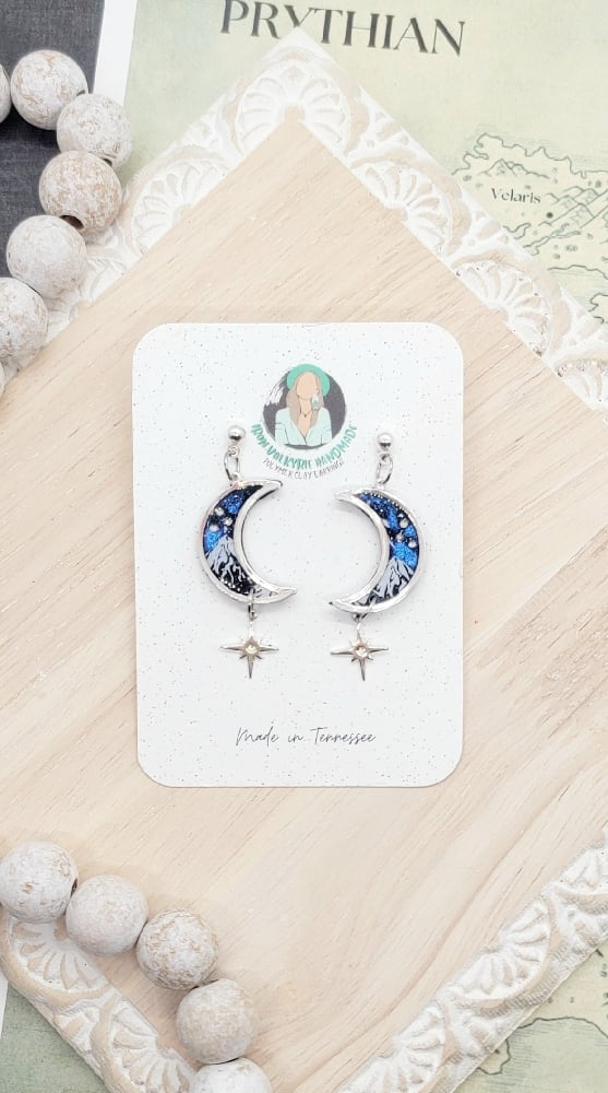 Image of Velaris Moon Dangles 