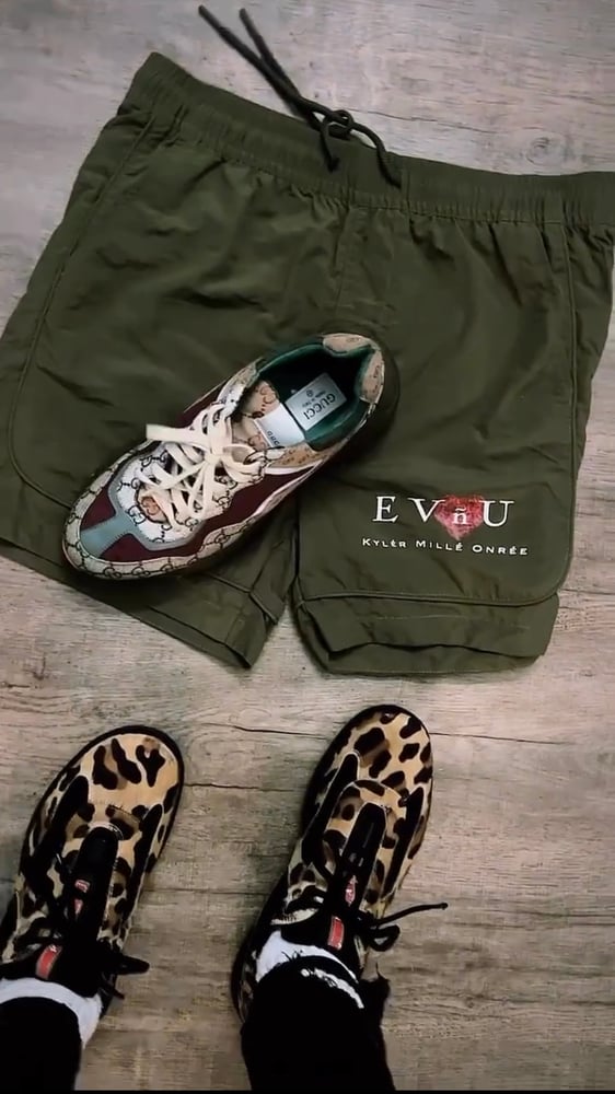 Image of Evñu Gucci Green Shorts 