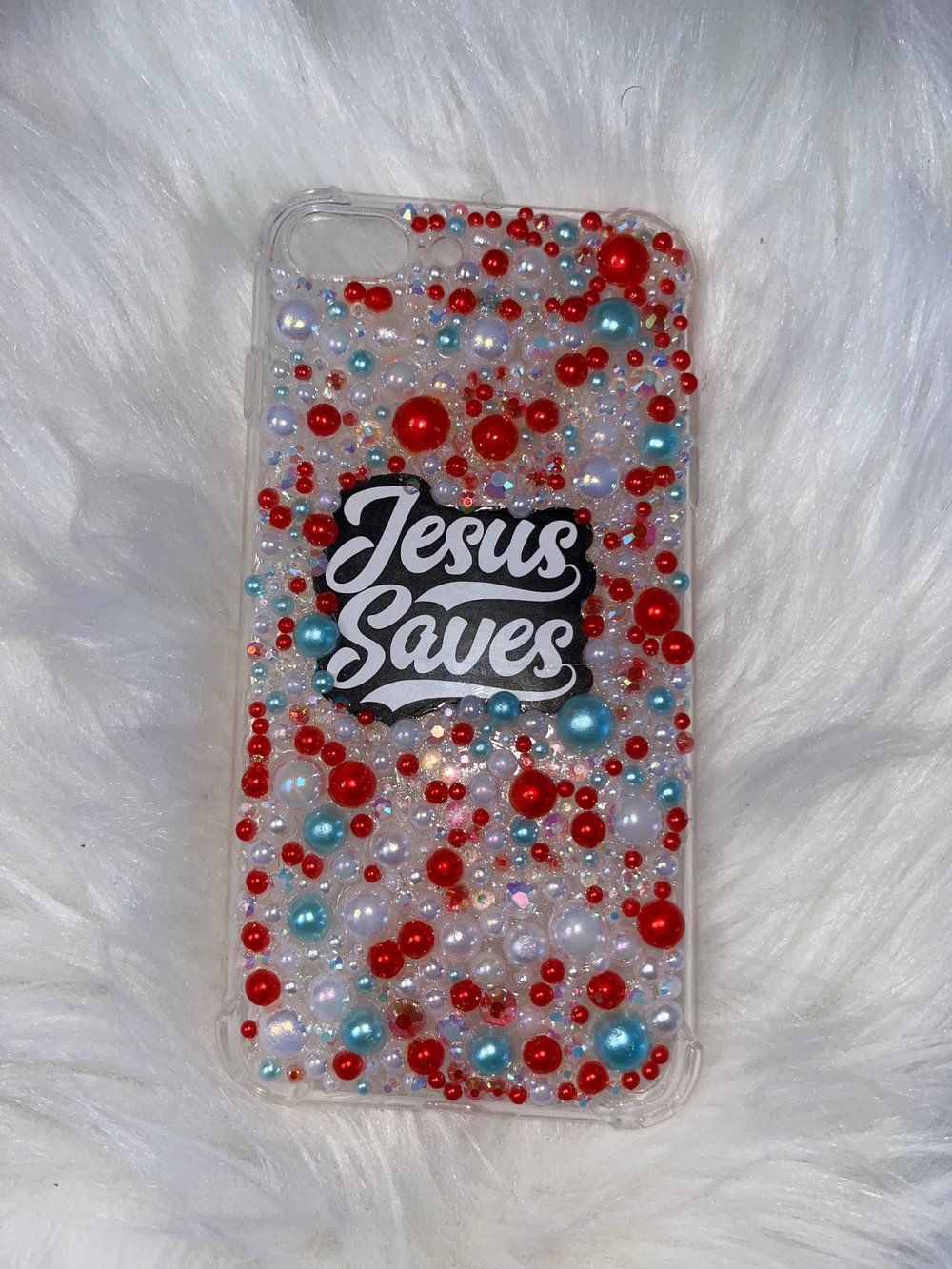Image of Jesus Saves 📱 7/8 Plus Case