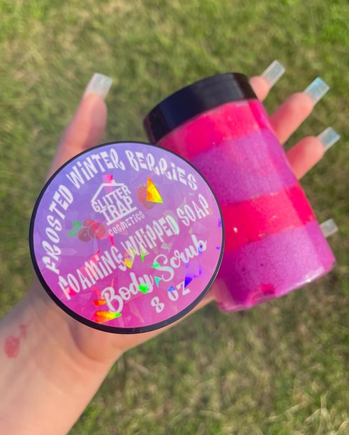 Image of Frosted Winter Berries🍓❄️ Foaming Whipped Soap🧼 Body Scrub