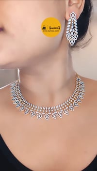 Image 1 of Sahida CZ Australian Diamond Necklace Set