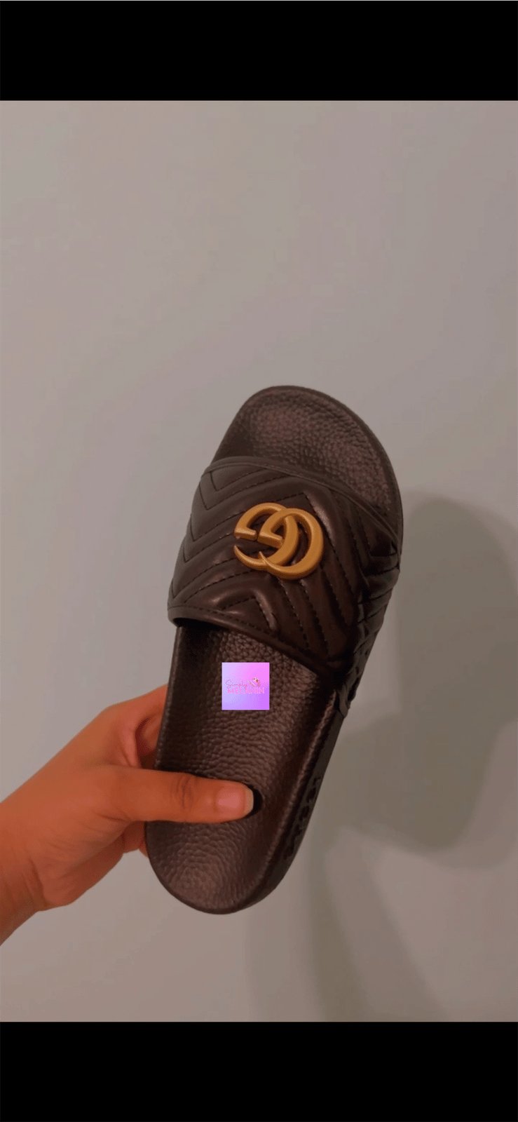 Image of double g slides 💜.