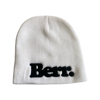 BERR LOGO BEANIE {WHITE}