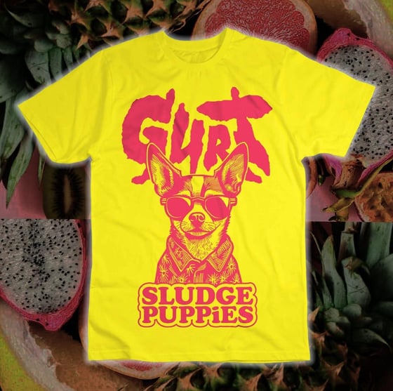 Image of Sludge Puppies - Yellow shirt (Tropical Flavour)